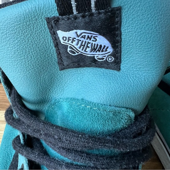 Vans High-Top Sneakers - Teal and Black - Picture 13 of 15